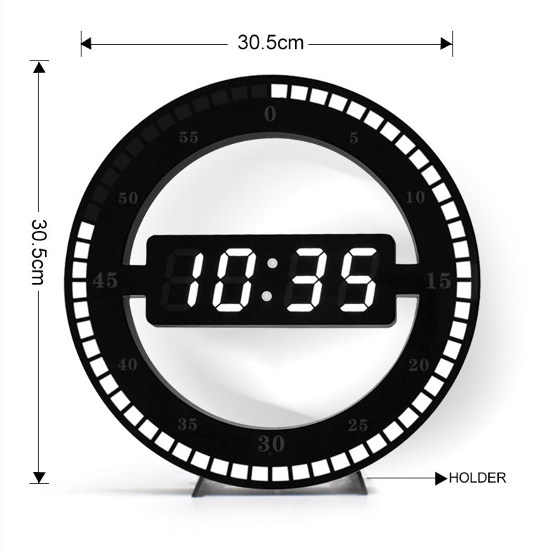 Digital LED wall clock