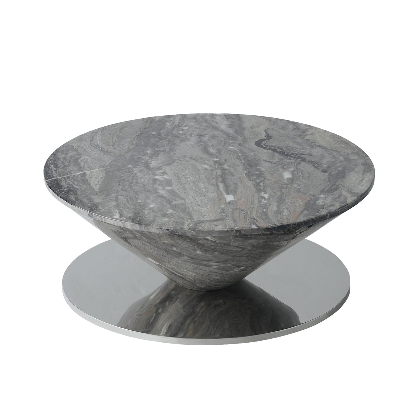 Aurora Wood Round Coffee Table