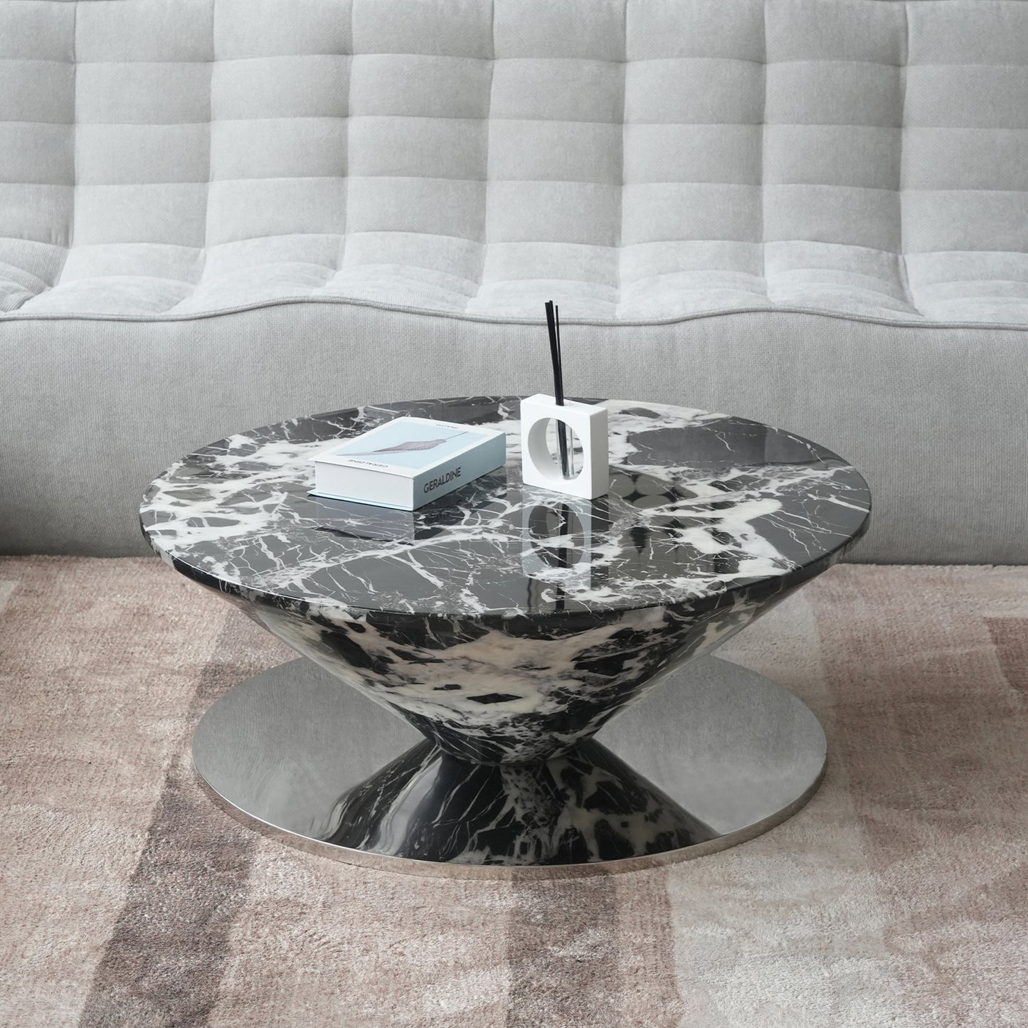 Aurora Wood Round Coffee Table