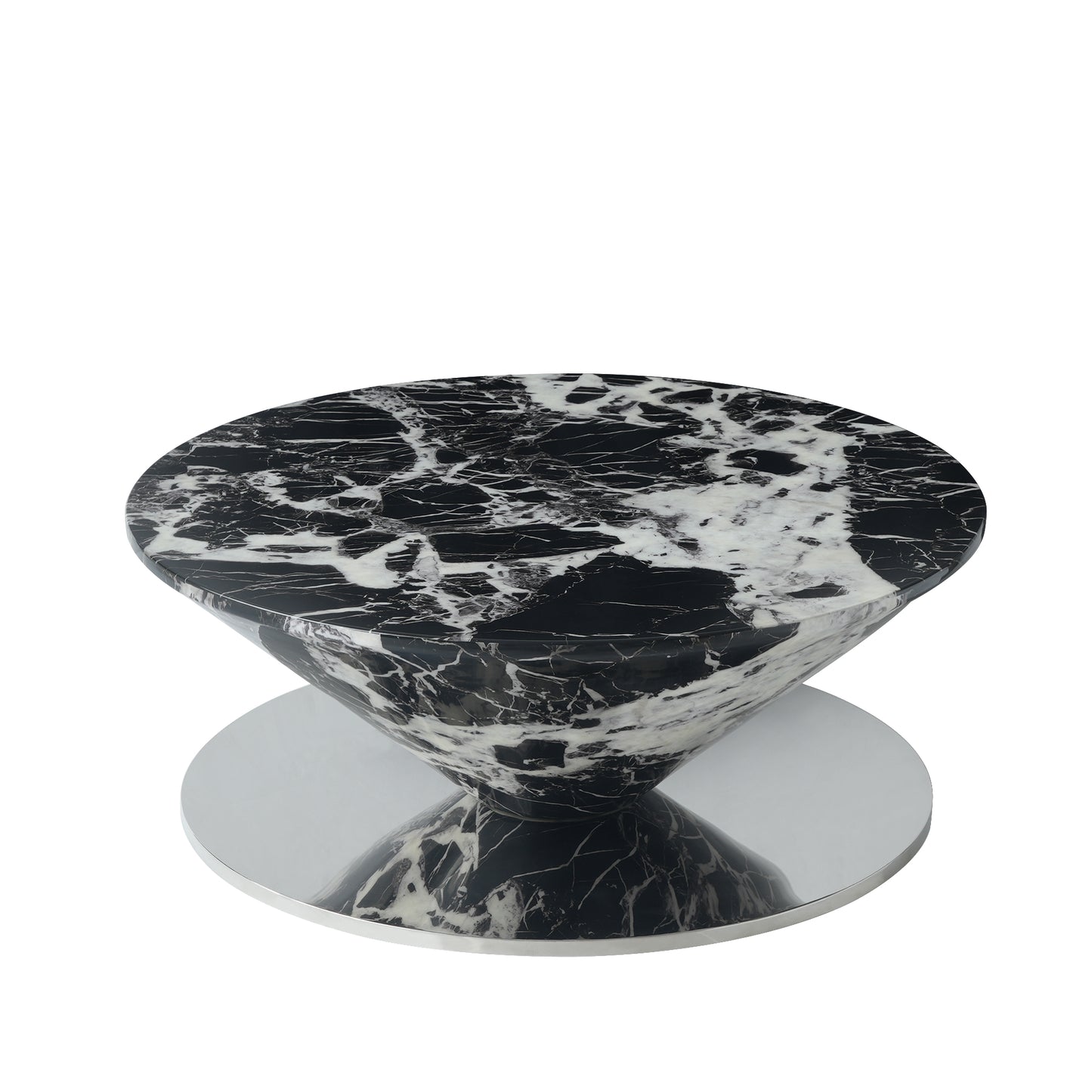 Aurora Wood Round Coffee Table