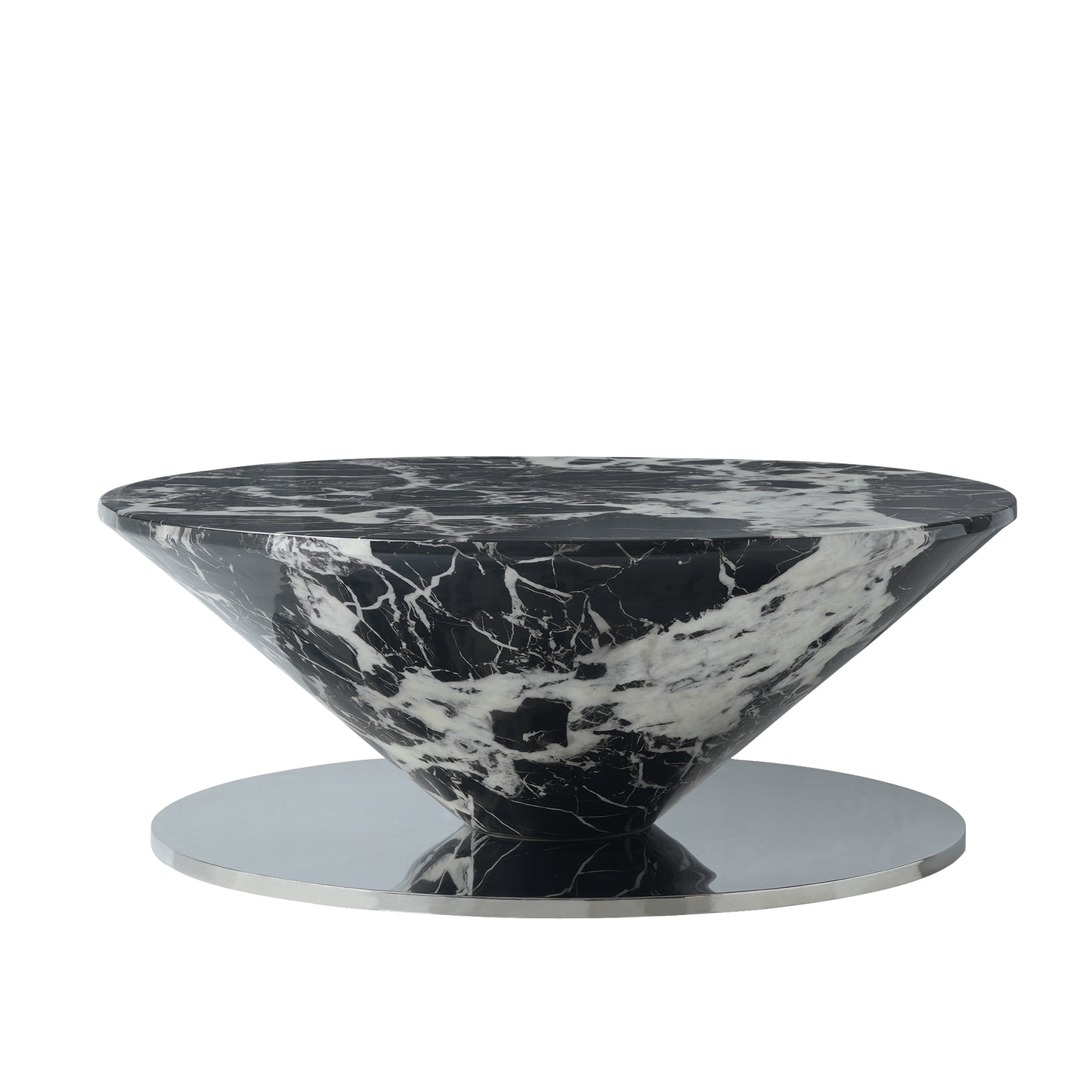 Aurora Wood Round Coffee Table
