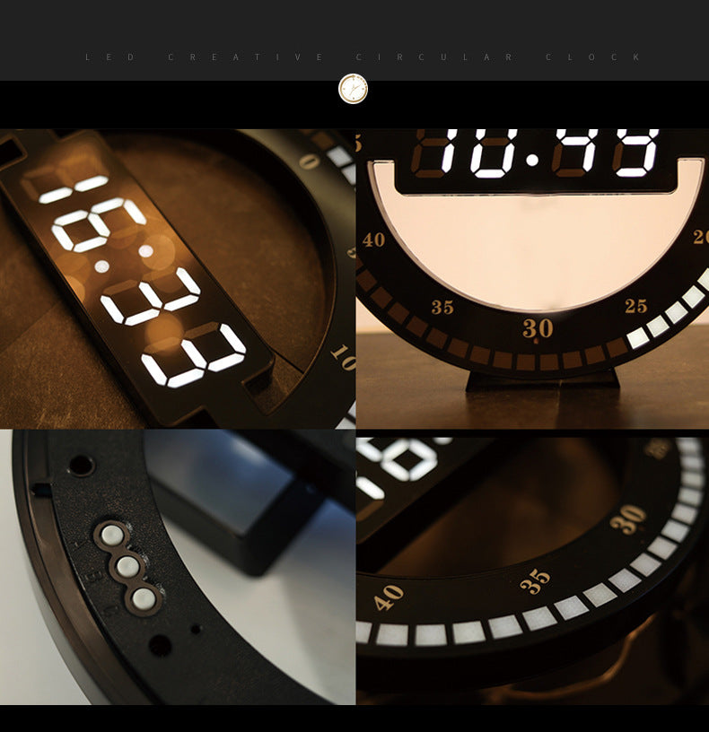 Digital LED wall clock
