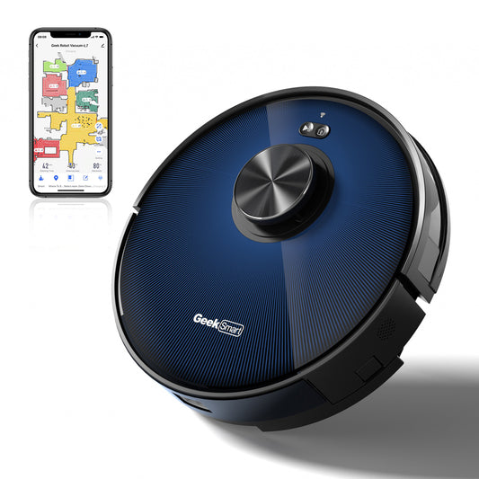 Smart L7 Robot Vacuum Cleaner And Mop, LDS Navigation, Wi-Fi Connected APP