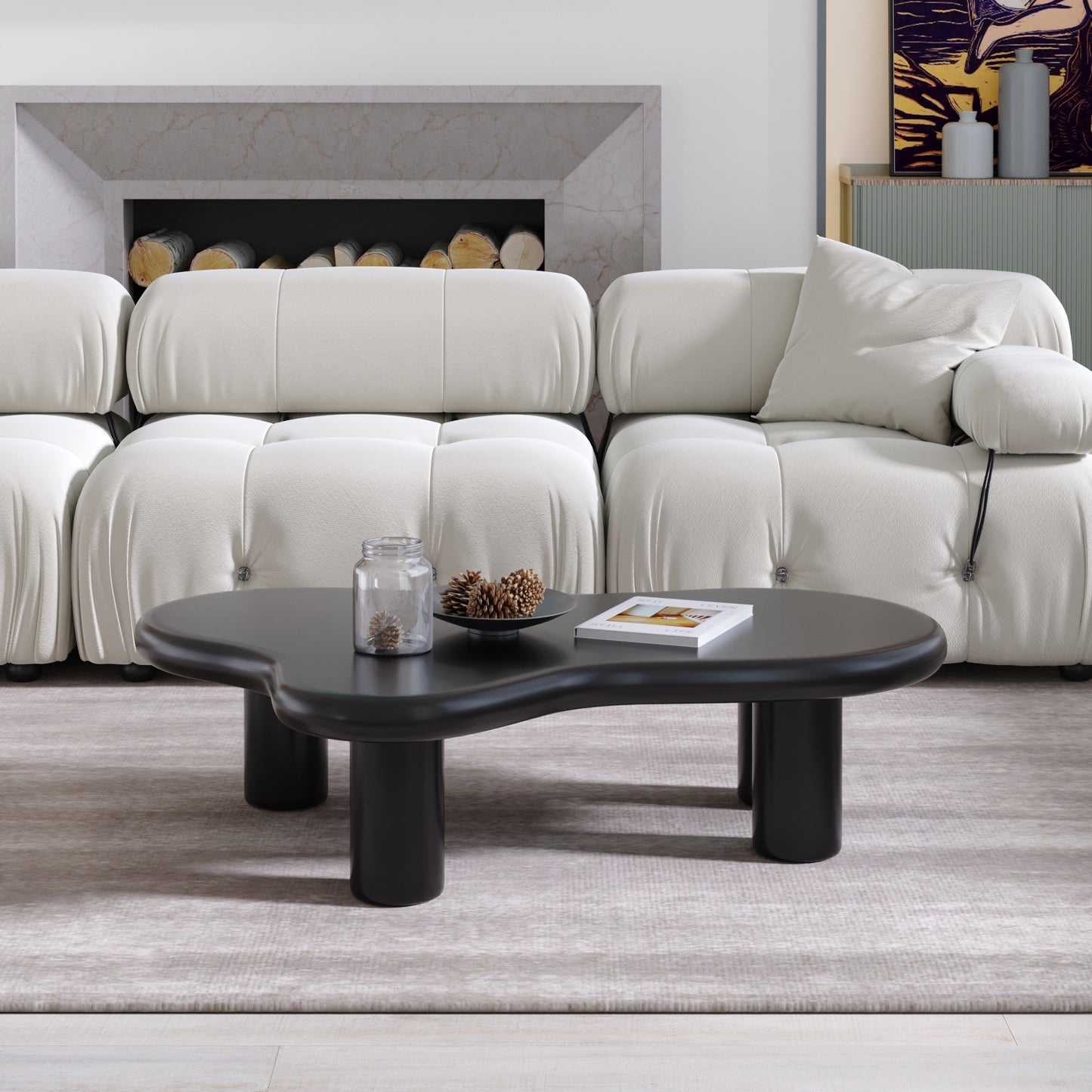 Black Cloud Elegance Coffee Table