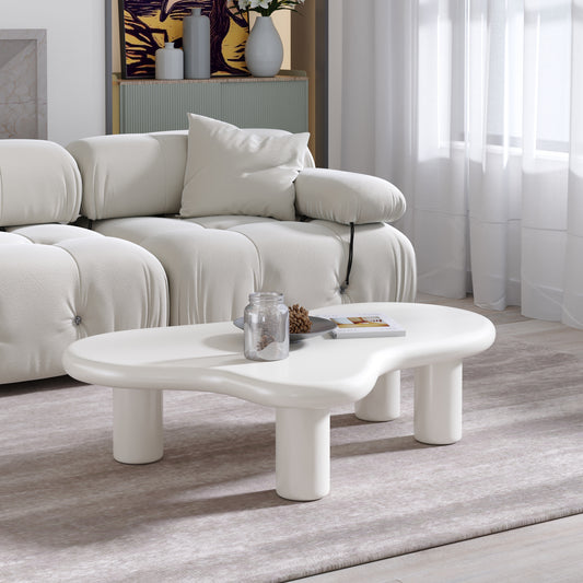 White Cloud Elegance Coffee Table