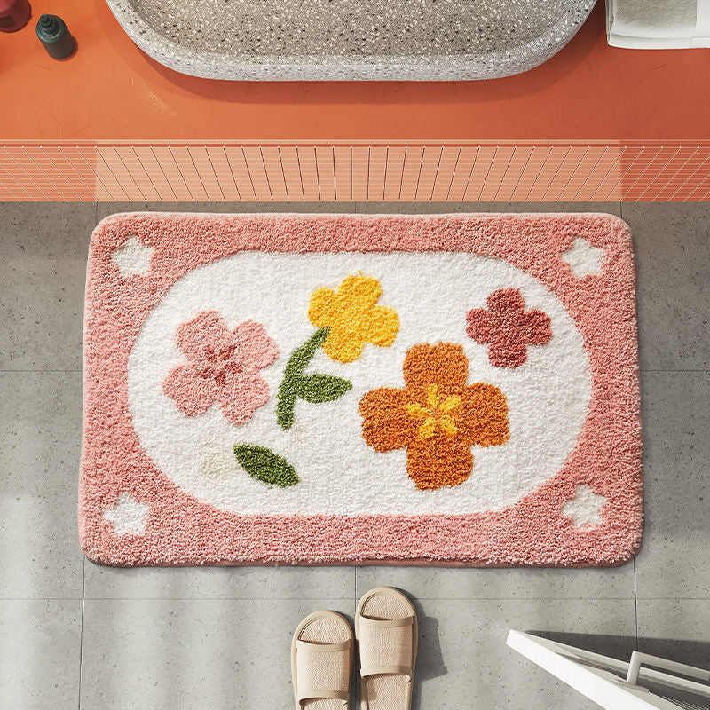 Bathroom Floret Carpet Flower