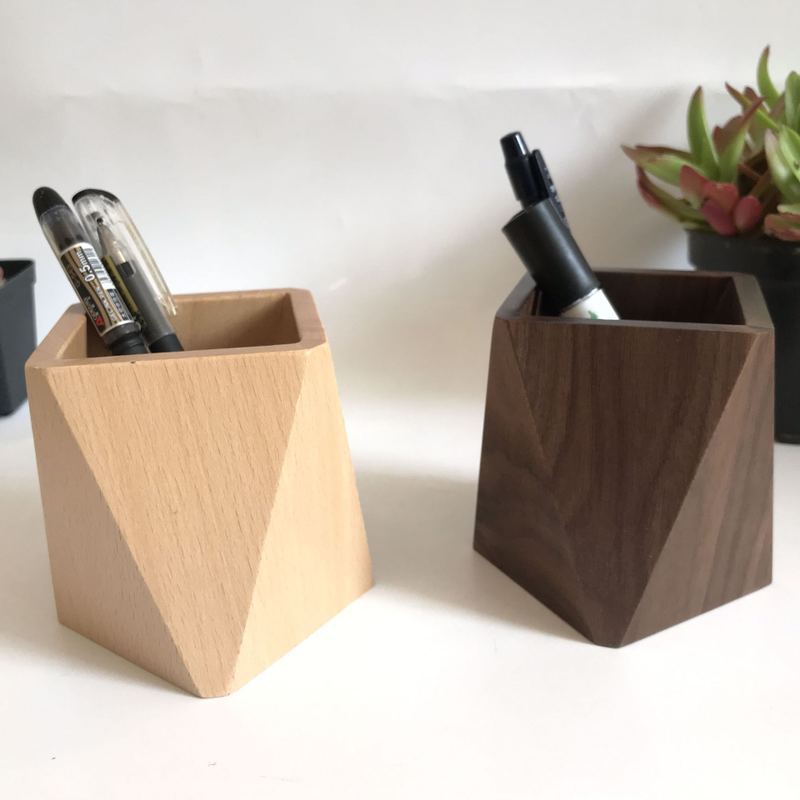 Wooden Pen Holder, Desk Top