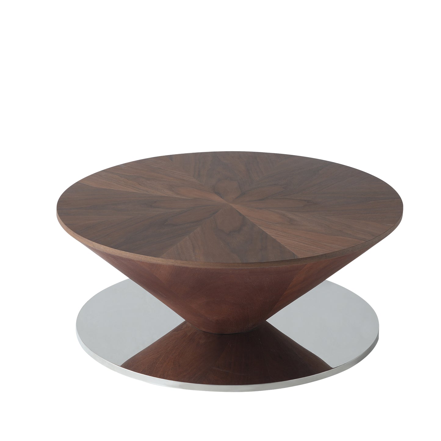 Aurora Wood Round Coffee Table