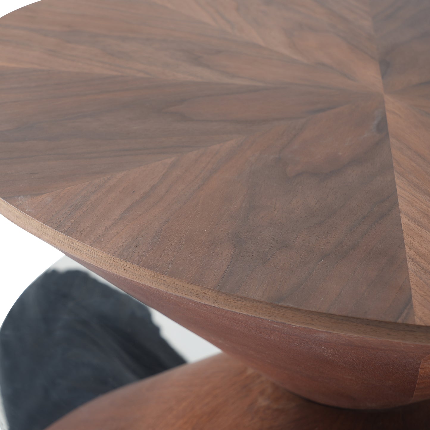 Aurora Wood Round Coffee Table