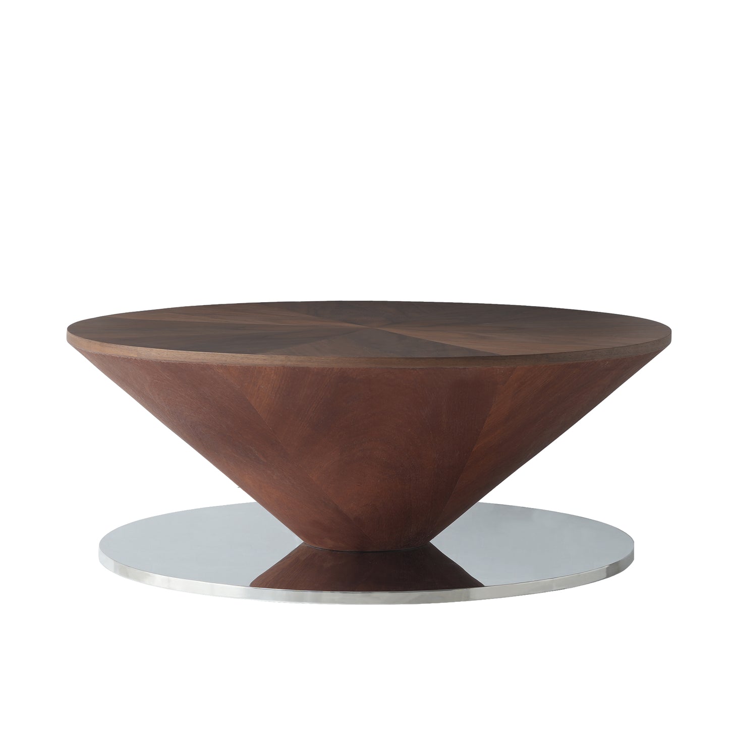 Aurora Wood Round Coffee Table