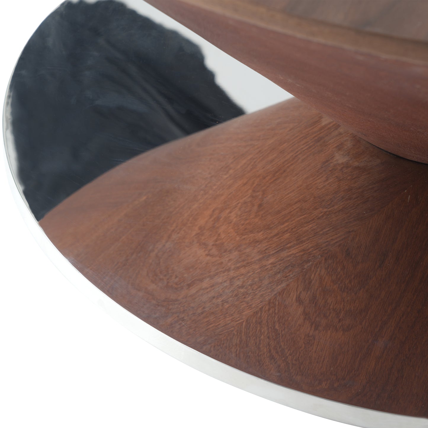 Aurora Wood Round Coffee Table