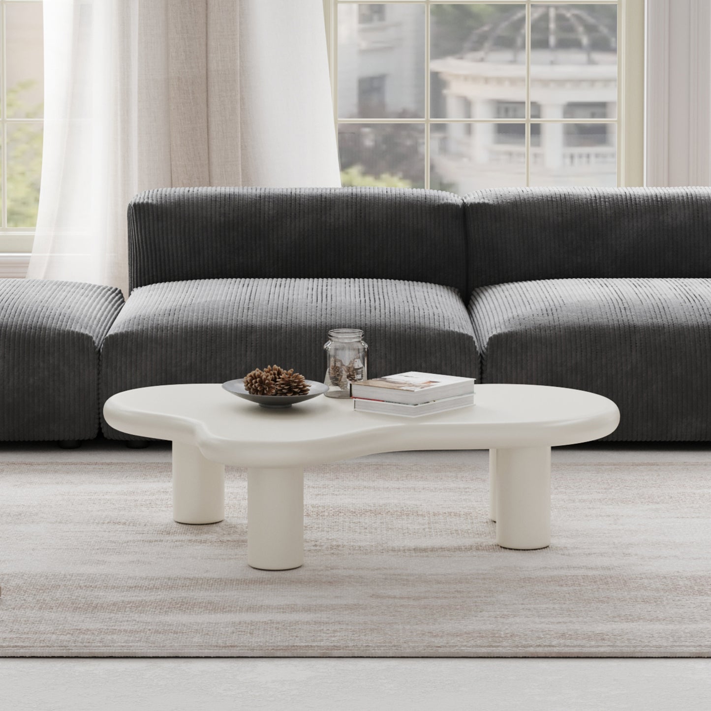 White Cloud Elegance Coffee Table