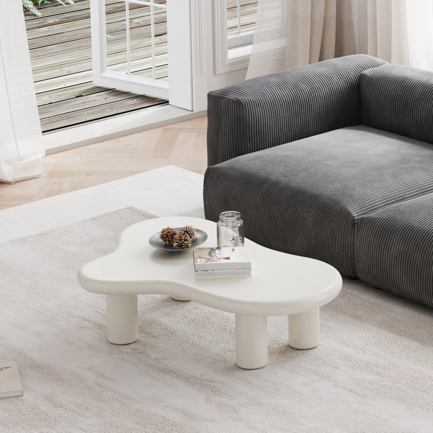 White Cloud Elegance Coffee Table