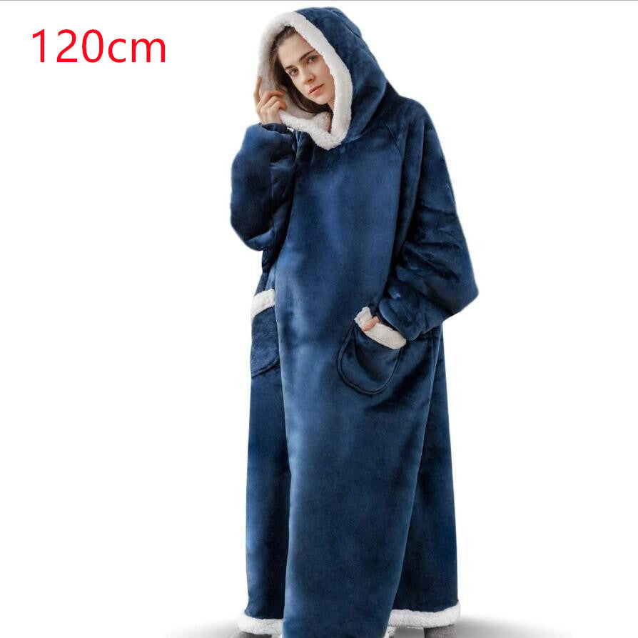 Hoodie Blanket Winter Warm Oversized Pullover With Pockets