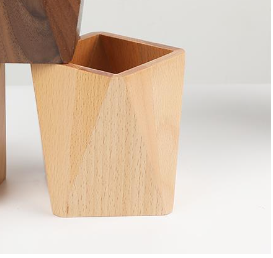 Wooden Pen Holder, Desk Top